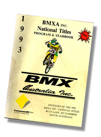 1993 BMXA Nationals Programme