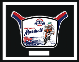 Rachael Marshall HOF induction plate