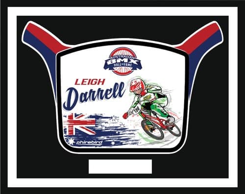 Leigh Darrell HOF induction plate