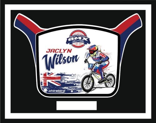 Jaclyn Wilson HOF induction plate
